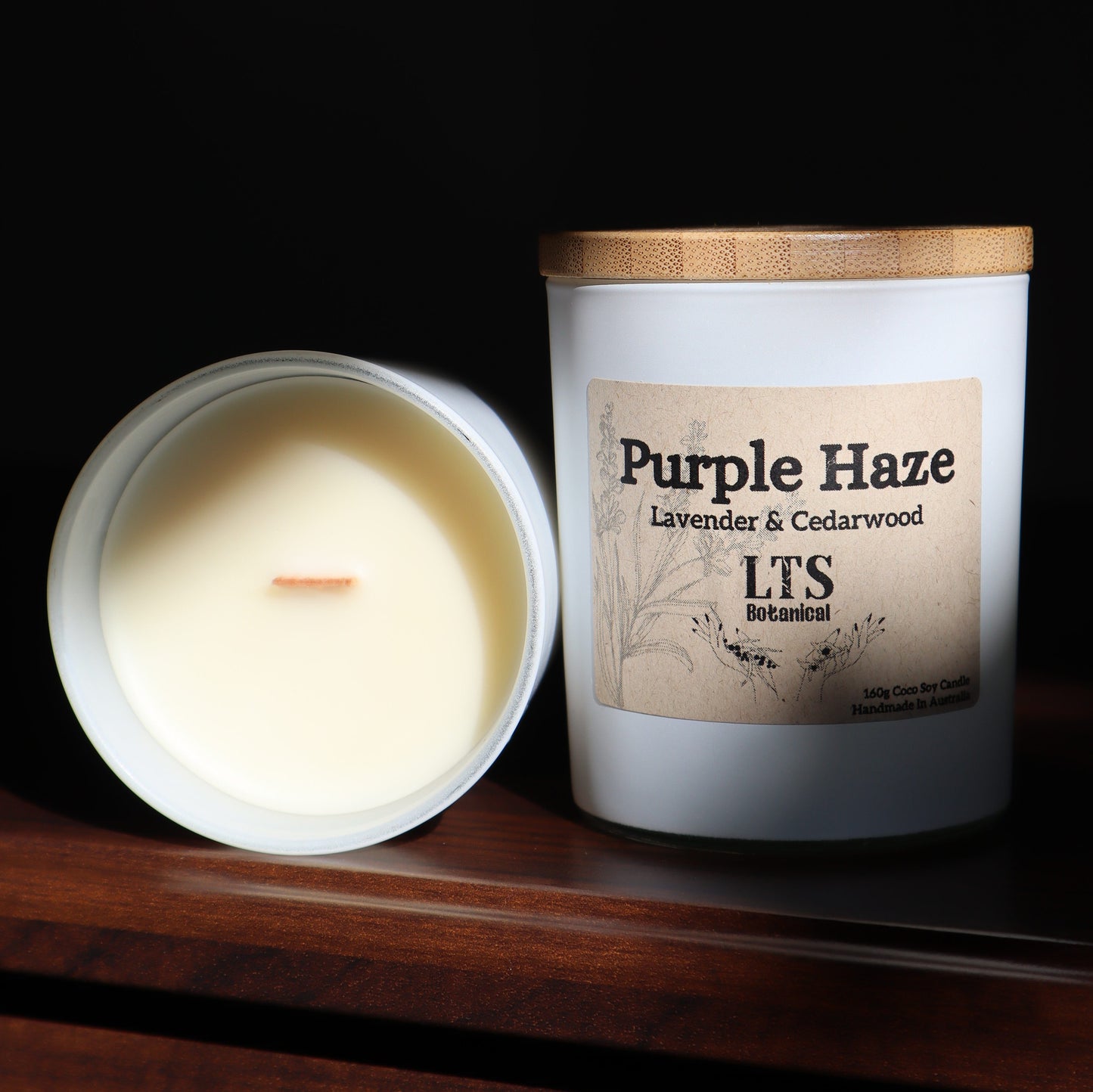 Purple Haze Wood Wick Candle